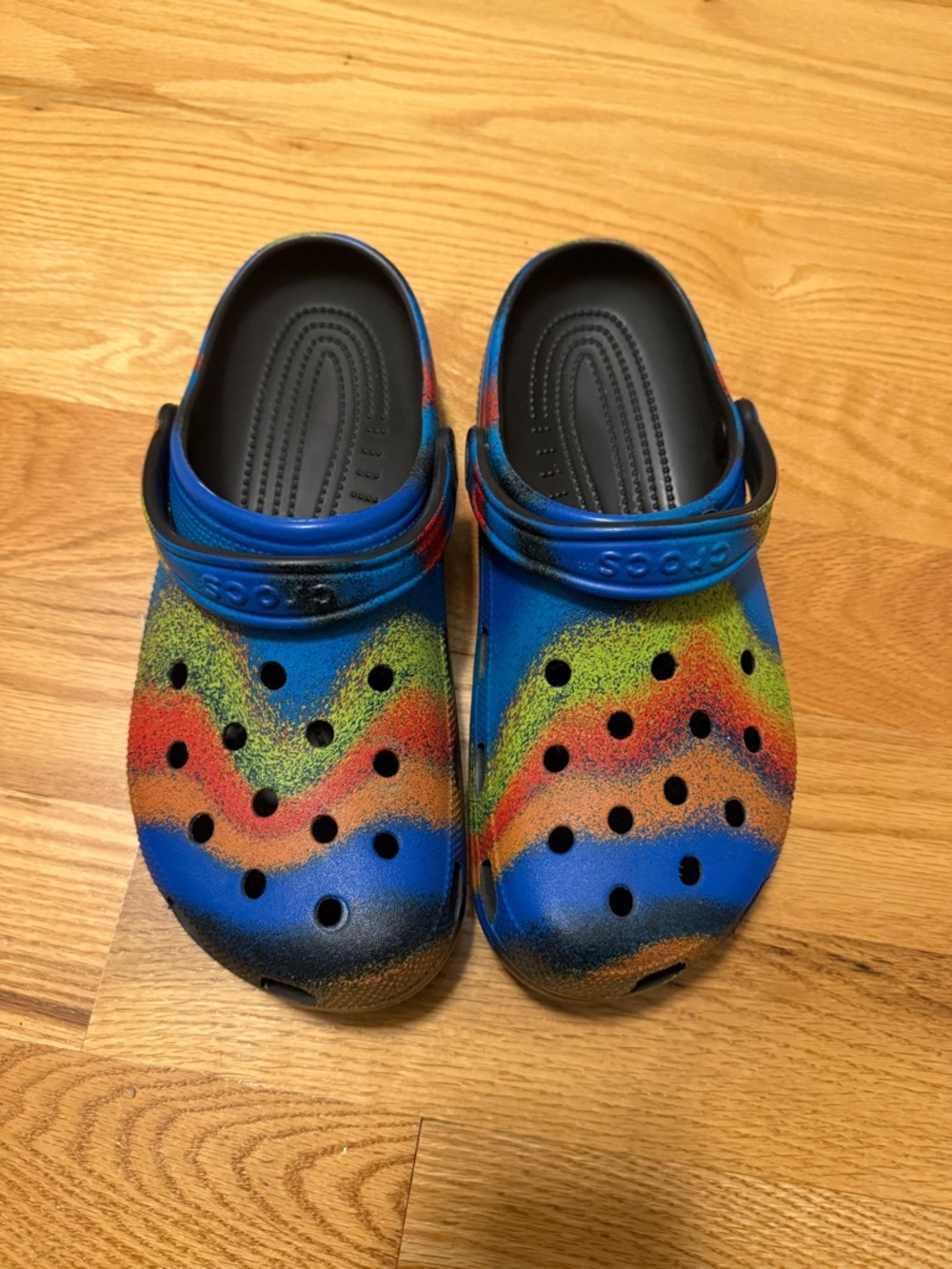 Blue Multi-Color Crocs